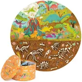 Click Europe BOPPI, Rundes Puzzle 58 cm - Dinosaurier, 150 Teile