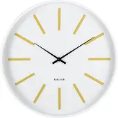 Karlsson - Wanduhr Arruga Retro - Goldgelb - Ø40cm