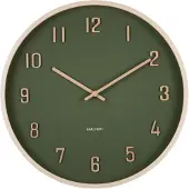 Karlsson - Wanduhr Nervadura - Dunkelgrün - 40.8x40.8x40.8cm