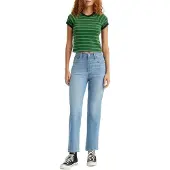 Levi's Damen Ribcage Straight Ankle Pants,Ribcage Straight Ankle Center Lane, 28