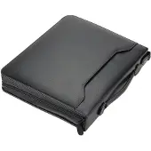 Alassio Ringbuchmappe Rimini, DIN A4, FINEtouch-Lederimitat, mit CD-Tasche, schwarz