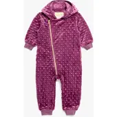 Petite Chérie Nour Fleece-Overall, Damson, 56