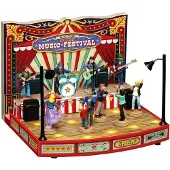 Lemax Zirkuszelt-Weihnachtsmusikfestival, inkl. Adapter 74254, 550 mA (weiß) Ornament (wit)