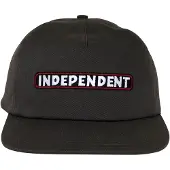 Independent Bar Logo Snapback Unstructured Kappe