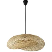 Nova Luce Pendelleuchte Adaline E27 Natur Schwarz Bambus 76x56cm 9586539