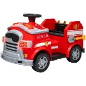 AIYAPLAY Kinder Elektroauto Feuerwehrauto 12V Sirene Blaulicht