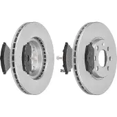 F.BECKER Bremsensatz, Scheibenbremse 13810175 Vorderachse belüftet 260mm 24mm für OPEL