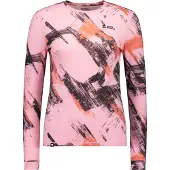 Mons Royale Cascade Merino Base Layer Long Sleeve, Skiunterhemd, Damen, rosa