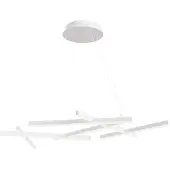 Maytoni Moderne Pendelleuchte Line 6xLED incl. in Weiß aus Aluminium 79 W für Küche, Schlafzimmer, Wohnzimmer, Esszimmer, Lobby