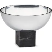 Gejst Sapoto Schale, schwarz/silber, Ø 14 cm, Alu, Marmor - , Sapoto, Schwarz, für Küche, Aluminium, Design