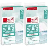 Wepa Wundverband wasserdicht 8x15 cm steril 2x 2x5 St Pflaster