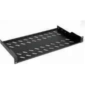 Equip 19" Fachboden fest für Serverschränke 40cm 1U schwarz