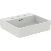 Ideal standard Extra Waschtisch, 3 Hahnlöcher, mit Überlauf, 500x450x150 mm, T3882MA, Farbe: Weiß mit Ideal Plus