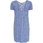 ONLY Minikleid "ONLBERA BACK LACE UP S/S DRESS JRS NOOS" Viskosemischung, regular fit, Rundhals