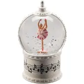 Konstsmide Schneelaterne Ballerina 17 x 10,8 cm LED antikweiß