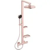 Ideal standard Alu+ Duschsystem mit Einhebel-Brausearmatur Aufputz, BD584RO, Farbe: Rose