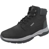 Rieker Herren Tex Schnürboot mit seitlichem Reißverschluss Lammwollfutter schwarz 45