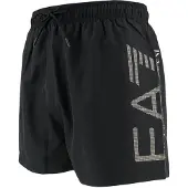 Emporio Armani Swimming Trunk Active - Water Sport BW M Oversize Logo Boxer black/gold (MC004) M