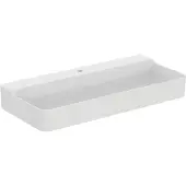 Ideal standard Conca Waschtisch, 1 Hahnloch, ohne Überlauf, 1000x450x145 mm, T3800MA, Farbe: Weiß mit Ideal Plus