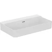 Ideal standard Conca Waschtisch, ohne Hahnloch, geschliffen, 800x450x165 mm, T3828MA, Farbe: Weiß mit Ideal Plus
