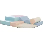 IGLU Soft Play Explorer Set Softbausteine Riesenbausteine Schaumstoffbausteine - (Helles Pastell)