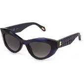 Just cavalli SJC204 Viola trasparente lucido 52/20/140 Damen Sonnenbrillen