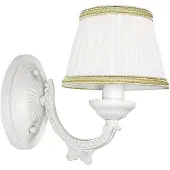 Licht-Erlebnisse Wandlampe E14 Weiß Stoff Metall Klassisch Wandleuchte