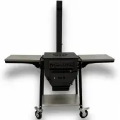 Grillpeter Utschak Turan 5mm mit Rauchrohr und 2 Edelstahlablagen