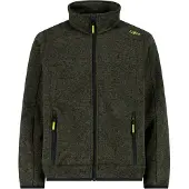 CMP - Boy's Jacket Jacquard Knitted - Fleecejacke Gr 104 oliv