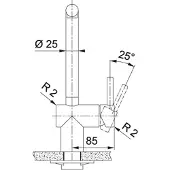 Franke Handbrausearmatur aus kupfer 910897SBVL