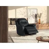 Vente-unique Relaxsessel Fernsehsessel Leder - Schwarz - EVASION