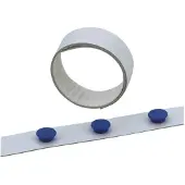 Durable Metallband, weiß, 5 Meter, Flexibles, selbstklebendes Haftband für Magnete, Breite: 3,5 cm