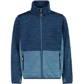CMP Jungen Knit Tech Fleece Outdoor Jacke blau 116