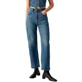 Levi's Ribcage Straight Jean With Tailored Ankle In Blue Größe: W28L27 | Straight Jeans Outlet | Damen | Blau