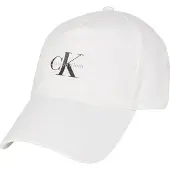 Calvin Klein Baseball Cap , Damen, weiß (hellweiß), Web, Baumwolle, unifarben, Caps Baseball Cap, in der Weite verstellbar, reine Baumwolle