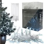 Sarcia.eu Magische dekorative LED-Lichterkette, 2,5 m, batteriebetrieben, Kaltweiß