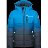 TROLLKIDS Hemsedal Kinder Skijacke XT mit Kapuze blau 128