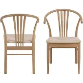 Ebuy24 York Esszimmerstuhl mit Armlehne Eiche.