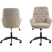 Ebuy24 Actona Erik, Gepolsterter Sitz, Gepolsterte Rückenlehne, Braun, Braun, Stoff, Stoff