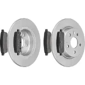 MAPCO Bremsensatz, Scheibenbremse 47697 Hinterachse voll 268mm 12mm für OPEL VAUXHALL CHEVROLET