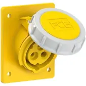 Pce 4132-4f8 CEE-Anbausteckdose schräg (80x97mm) 16A 3p 4h IP67 41324f8