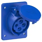 Pce 414-9ttf8 CEE-Anbausteckdose schräg (80x97mm) 16A 4p 9h IP44/IP54 TT 4149ttf8