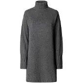 Pepe Jeans für Damen. PL9537915 Kleid Arika dunkelgrau (M), Lässig, Polyester, Langarm