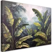 Feeby BILDER, Palm- und Bananenblätter Dschungel
