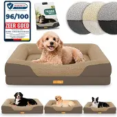 Aktiv shop GmbH ELONEO Orthopädisches Hundebett, Größe S - Braun