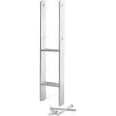 XPOtool Pfostenträger feuerverzinkt 91x600mm H-Anker Pfostenanker Pfostenschuh