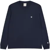 Champion Herren Legacy Basics - L-s Crewneck Langarmshirt, Marineblau, S EU