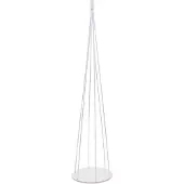 MCW Deko-Baum MCW-O91, Weihnachtsbaum Schmuckbaum Weihnachtsdeko Christbaum zum Beschmücken, Metall 160cm weiß