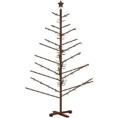 Syfax Holz Weihnachtsbaum 180 cm Bambus und massives Kiefernholz