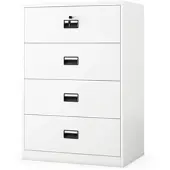 Jan Nowak Metall-Karteischrank SARA XL V4 132x90x60 cm Weiß